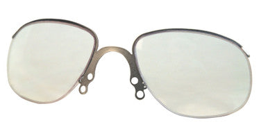 MCR Safety RX - Clear Prescription Inserts, Fits Klondike® KD3 Safety Glasses, Polycarbonate Lenses, Nickel Alloy Frame