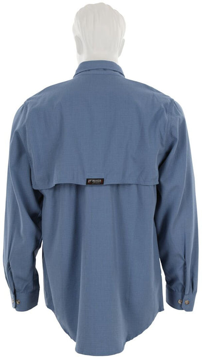 MCR Safety SBS1006 - Summit Breeze® Flame Resistant (FR) Shirt - Medium Blue 5.5-ounce Inherent Blend Material - Long Sleeve with Vented Underarms and Back - CAT 2 - ASTM F1930 Tested - Less Than 5% Body Burn when Worn with our P2D Jeans — manufacturer image 4