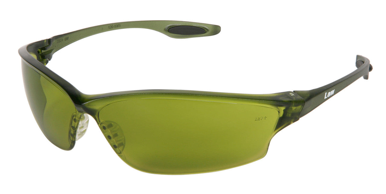 MCR Safety LW2 - Law® LW2 Series Safety Glasses - Soft Secure TPR Nose Piece and Temple Inserts - Dielectric - Contains No Metal Pieces — manufacturer image 14