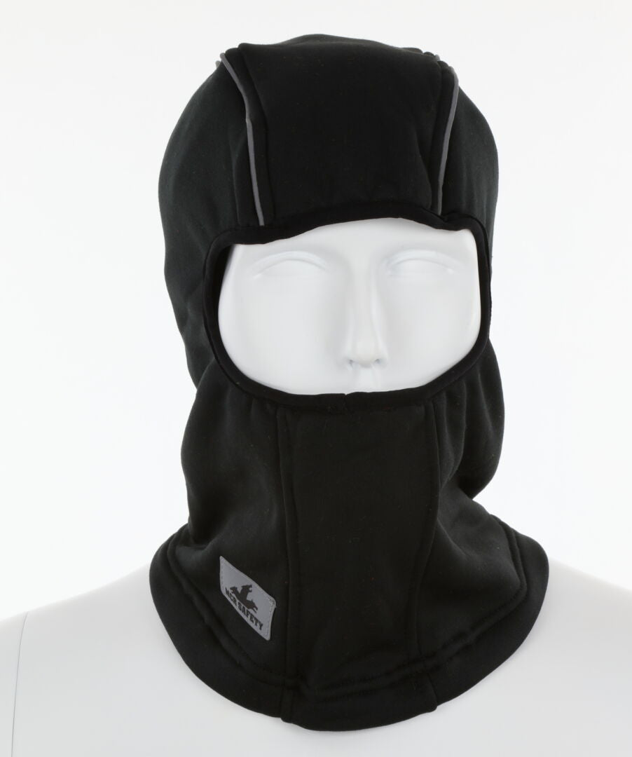 MCR Safety BLCVB - Polyester Fleece Lined Balaclava - Black with Reflective Binding - One Size Fits All - 250-Gram Polyester Fleece Lining - Comfortable and Warm — manufacturer image 2