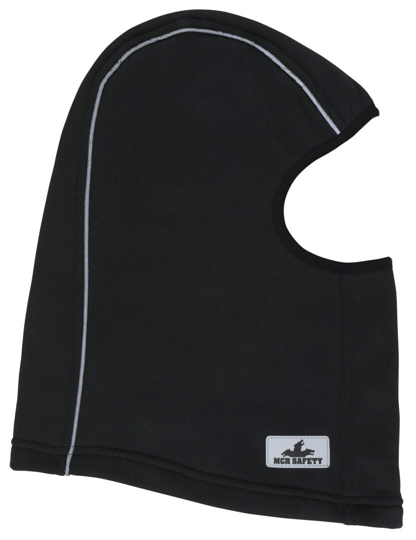 MCR Safety BLCVB - Polyester Fleece Lined Balaclava - Black with Reflective Binding - One Size Fits All - 250-Gram Polyester Fleece Lining - Comfortable and Warm — manufacturer image 5