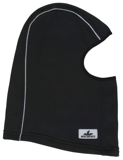 MCR Safety BLCVB - Polyester Fleece Lined Balaclava - Black with Reflective Binding - One Size Fits All - 250-Gram Polyester Fleece Lining - Comfortable and Warm — manufacturer image 5
