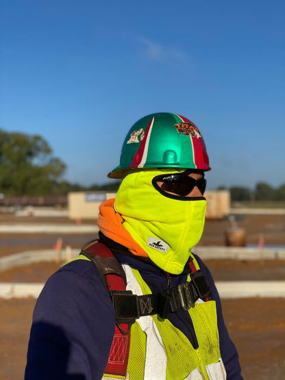 MCR Safety BLCVL - Polyester Fleece Lined Balaclava - Fluorescent Lime with Reflective Binding - One Size Fits All - 250-Gram Polyester Fleece Lining - Comfortable and Warm — manufacturer image 6