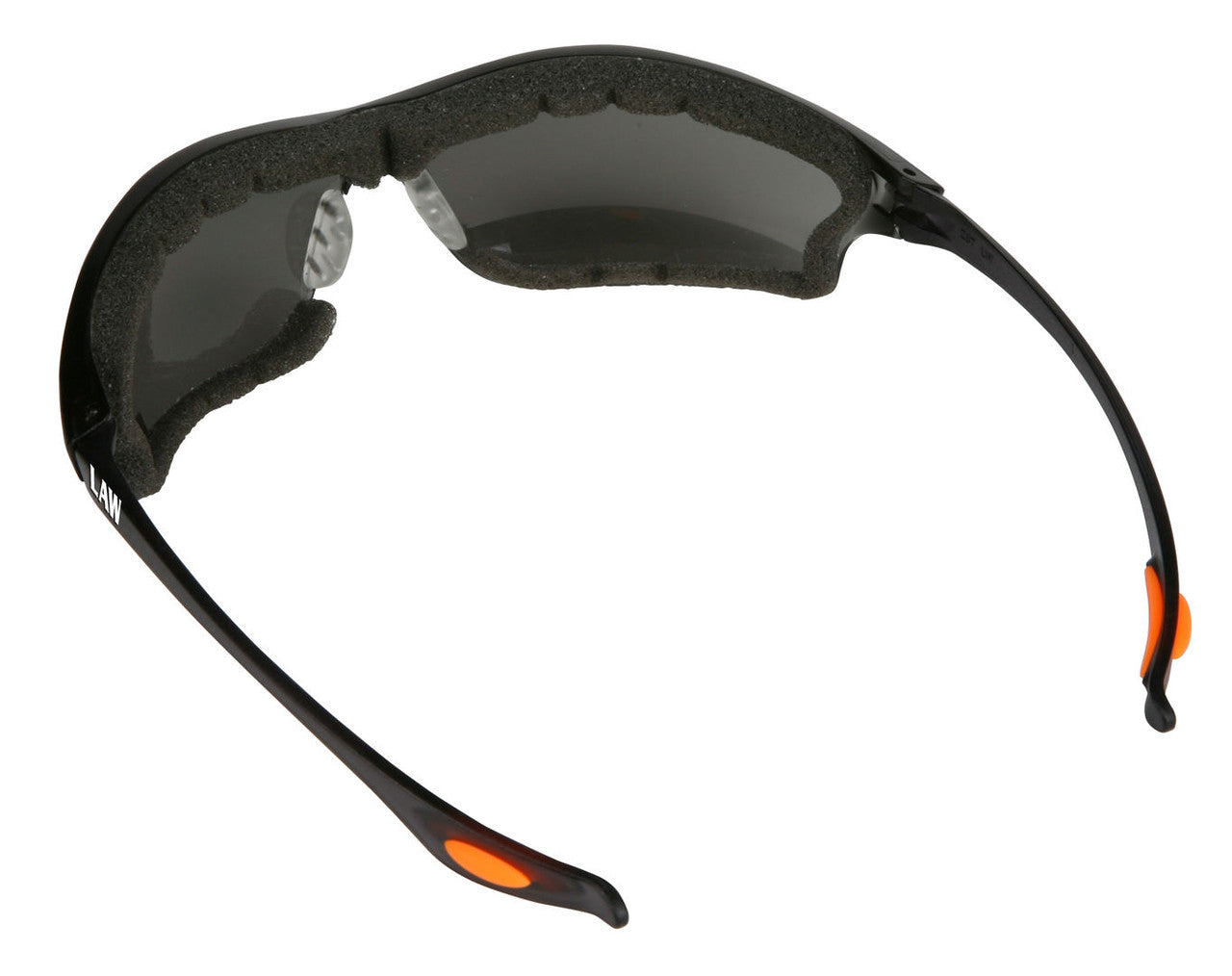MCR Safety Law® LW3 Series - Foam Lined Safety Glasses - Soft Secure TPR Nose Piece and Temple Inserts - Dielectric Containing No Metal Pieces — manufacturer image 4
