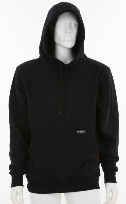 MCR Safety SS2BK - MCR Safety FR Gear - Black Flame Resistant (FR) Hooded Pullover Sweatshirt - 95% Cotton / 5% Spandex - Interlock Fleece Shell - NFPA 70E and NFPA 2112 Compliant — manufacturer image 2