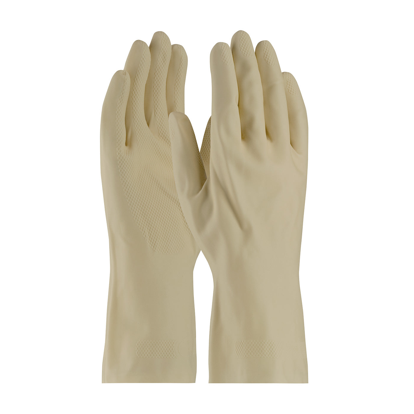 Assurance 47-L171N – Unsupported Latex Canner, Unlined with Raised Diamond Grip - 18 MIl