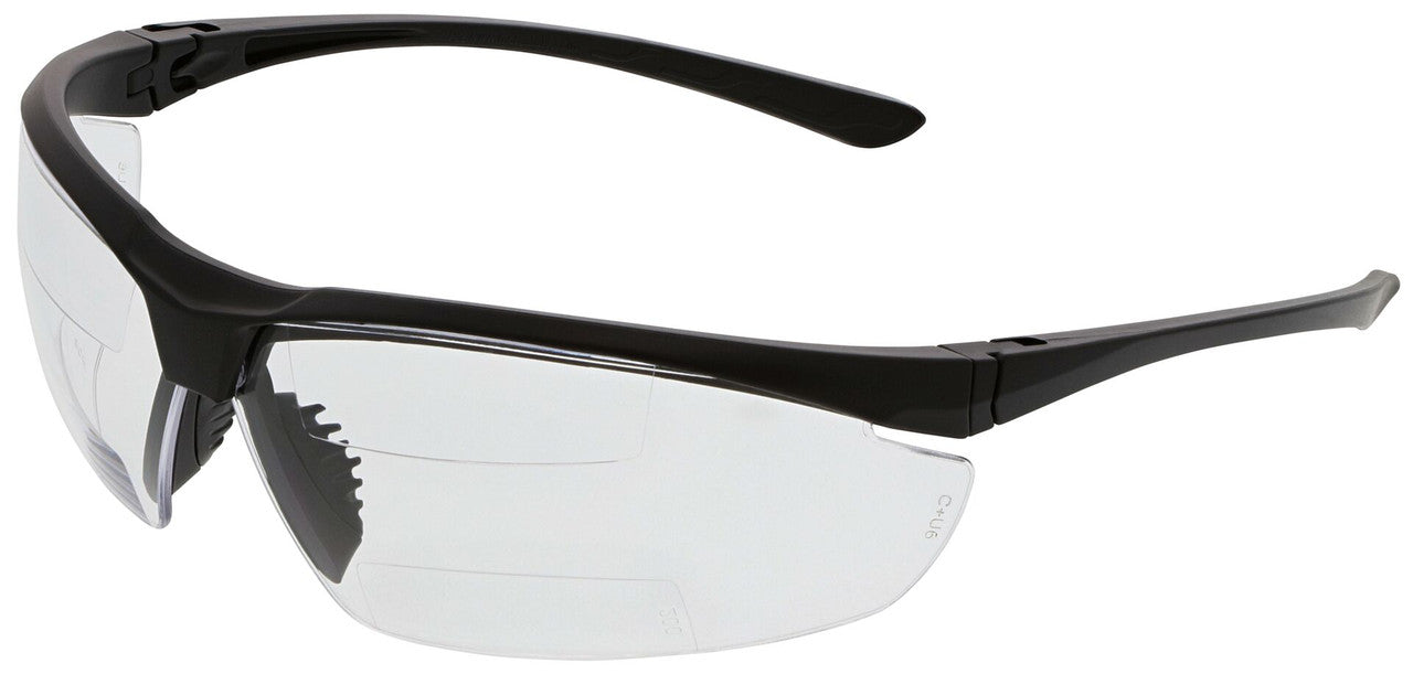 MCR Safety VL2 - VL2 Series Safety Glasses - Soft Secure TPR Nose Piece - Streamlined 3-Point Ratcheting Temples - Athletic Inspired Design - Dual Segment Reader Options and Photochromic Option Available — Sold by Pair — manufacturer image 12