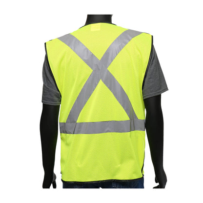 Viz-Up™: ANSI Type R Class 2 Three Pocket Expandable Mesh Breakaway Vest