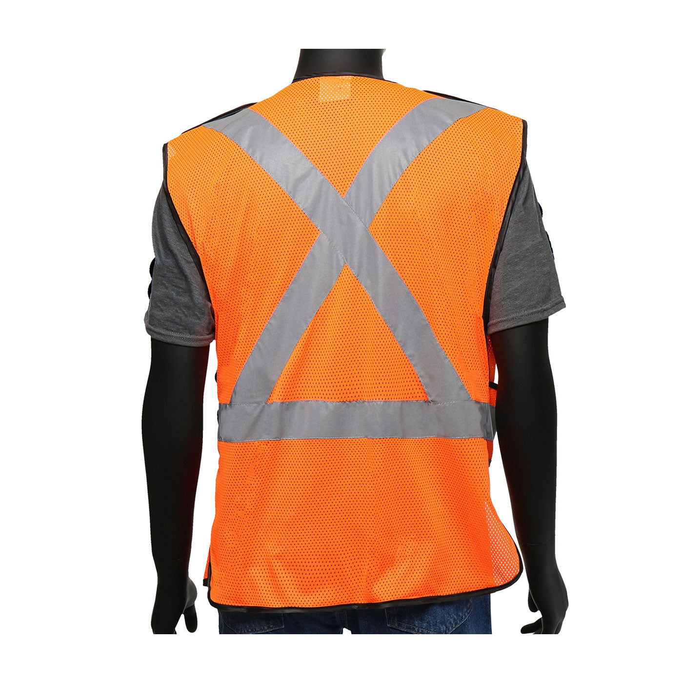 Viz-Up™ ANSI Type R Class 2 Three Pocket Expandable Mesh Breakaway Vest