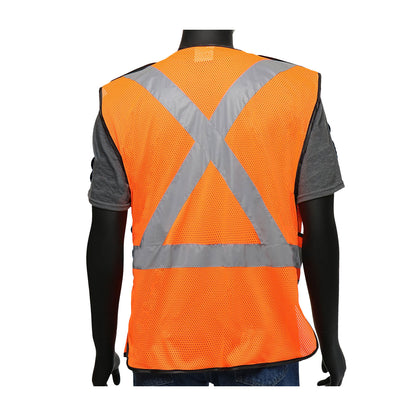 Viz-Up™ ANSI Type R Class 2 Three Pocket Expandable Mesh Breakaway Vest