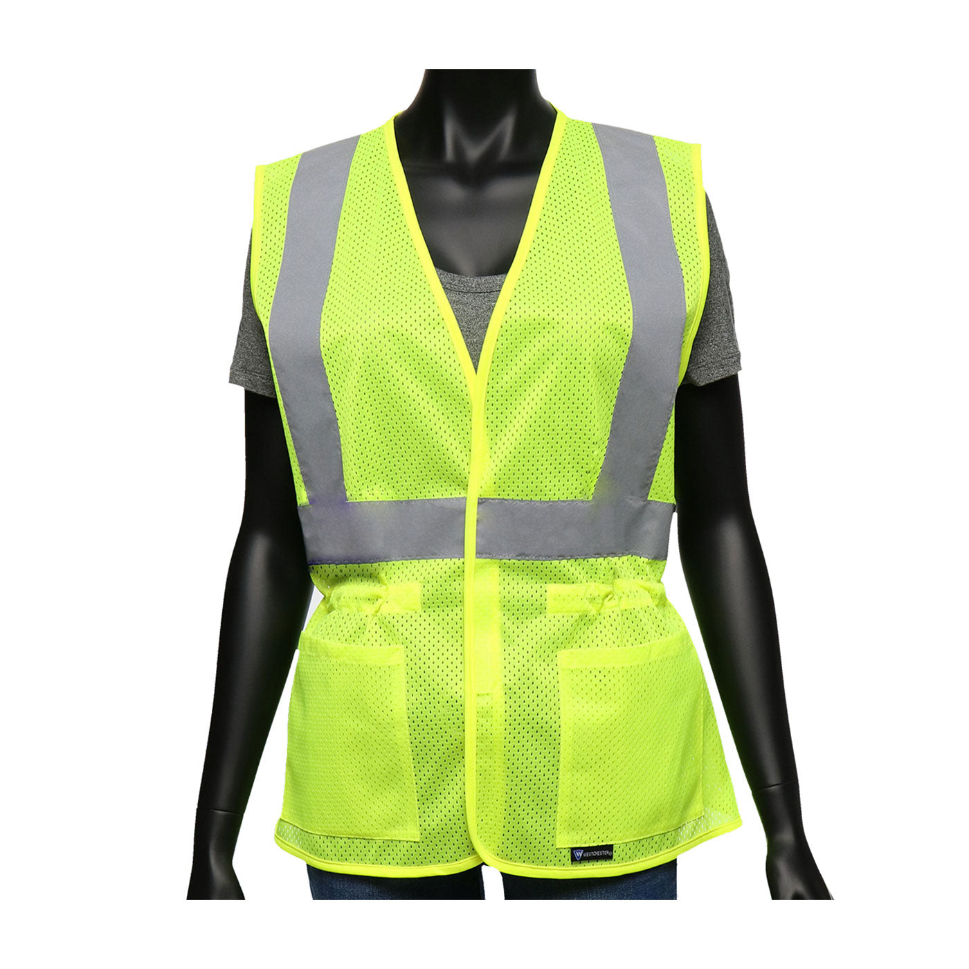 Viz-Up™ ANSI Type R Class 2 Women's Contoured Mesh Vest with Adjustable Waist