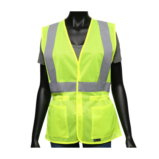 Viz-Up™ ANSI Type R Class 2 Women's Contoured Mesh Vest with Adjustable Waist