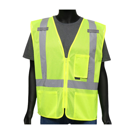 Viz-Up™ ANSI 107 Type R Class 2 Three Pocket Mesh Vest