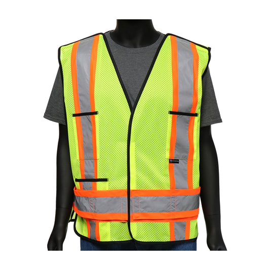 Viz-Up™ ANSI Type R Class 2 Two-Tone X-Back Breakaway Mesh Vest