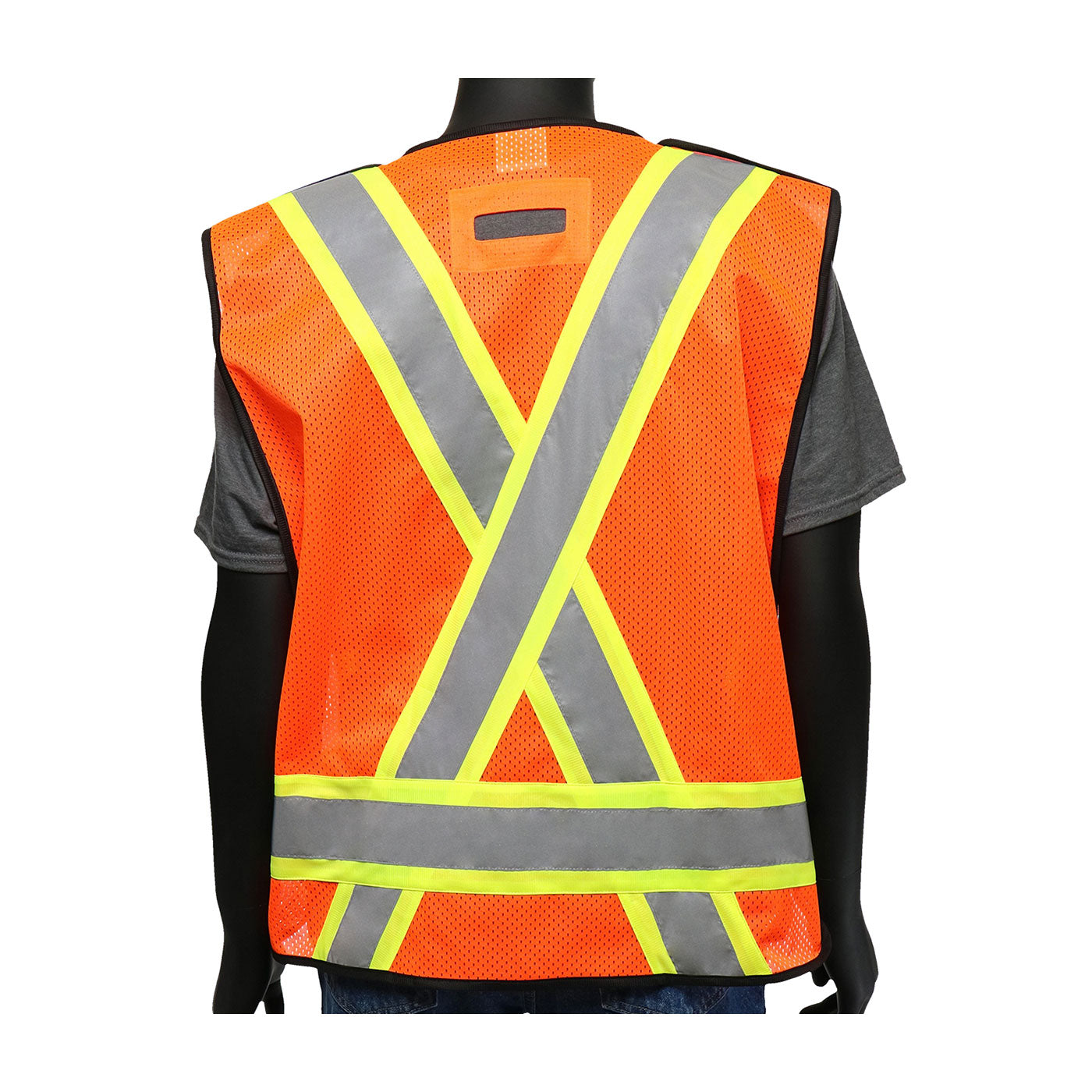 Viz-Up™: ANSI Type R Class 2 Two-Tone X-Back Breakaway Mesh Vest