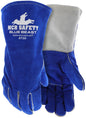 Cowhide Split Leather Welding Gloves, Foam Insulated, Wing Thumb, 14