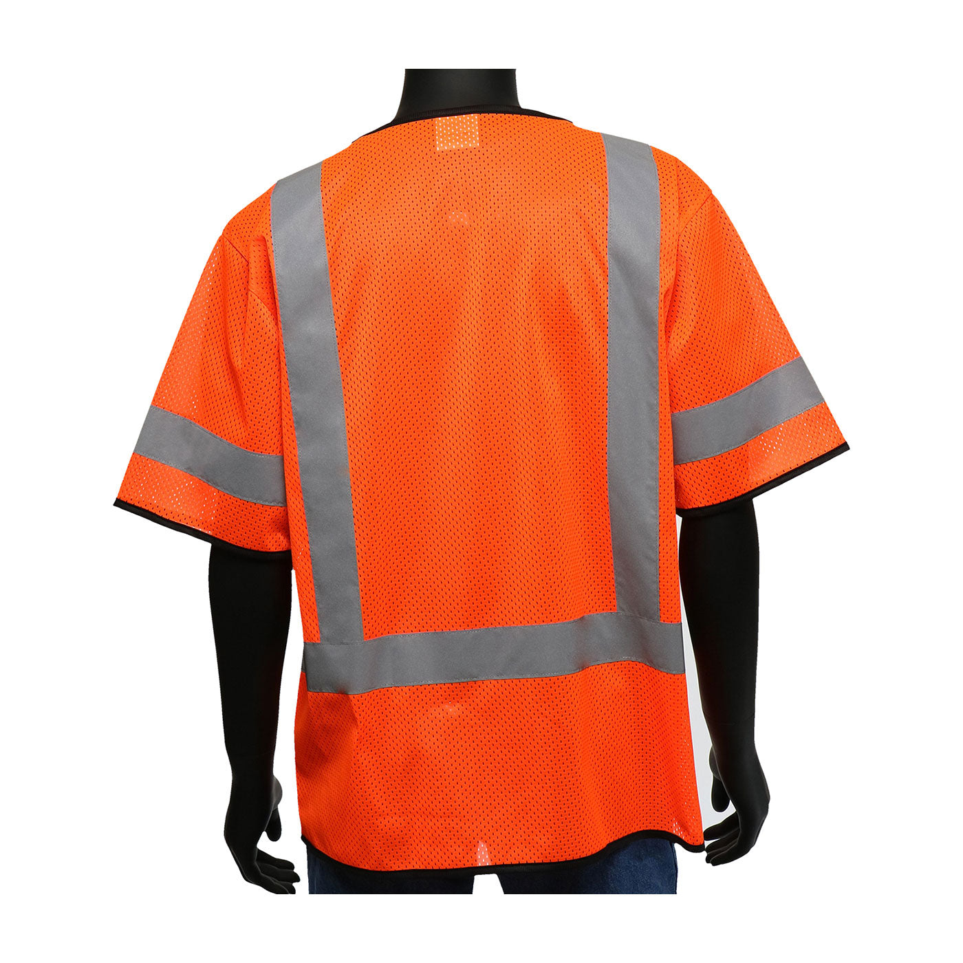 Viz-Up™: ANSI Type R Class 3 Three Pocket Zipper Mesh Vest