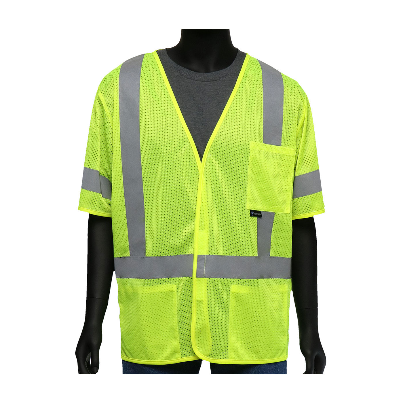 Viz-Up™ ANSI Type R Class 3 Three Pocket FR Treated Mesh Vest