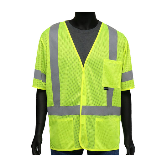 Viz-Up™ ANSI Type R Class 3 Three Pocket FR Treated Mesh Vest