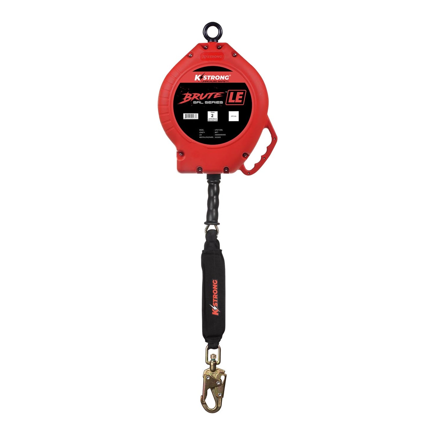KStrong® BRUTE™ LE 80 ft. Cable Leading Edge SRL with Swivel Snap Hook. Includes Installation Carabiner and Tagline (ANSI)