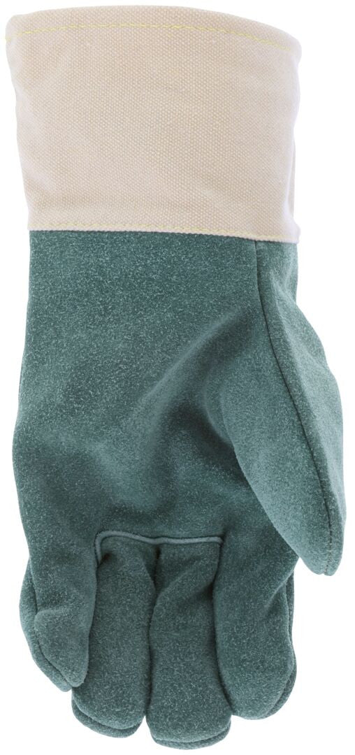 Cowhide Split Leather Welding Gloves, High Heat, Double Wool Lined, Kevlar Sewn