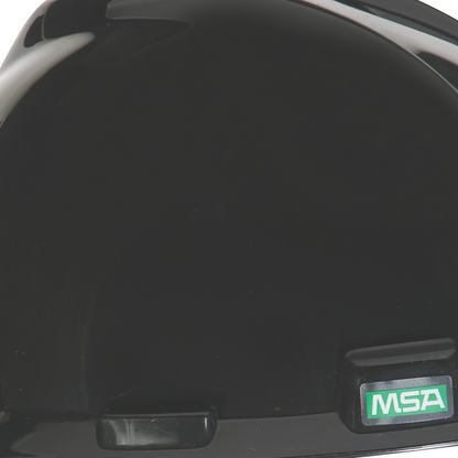 MSA V-Gard® Hard Hat Cap Style - V-Gard Slotted Cap, Black, w/Staz-On Suspension
