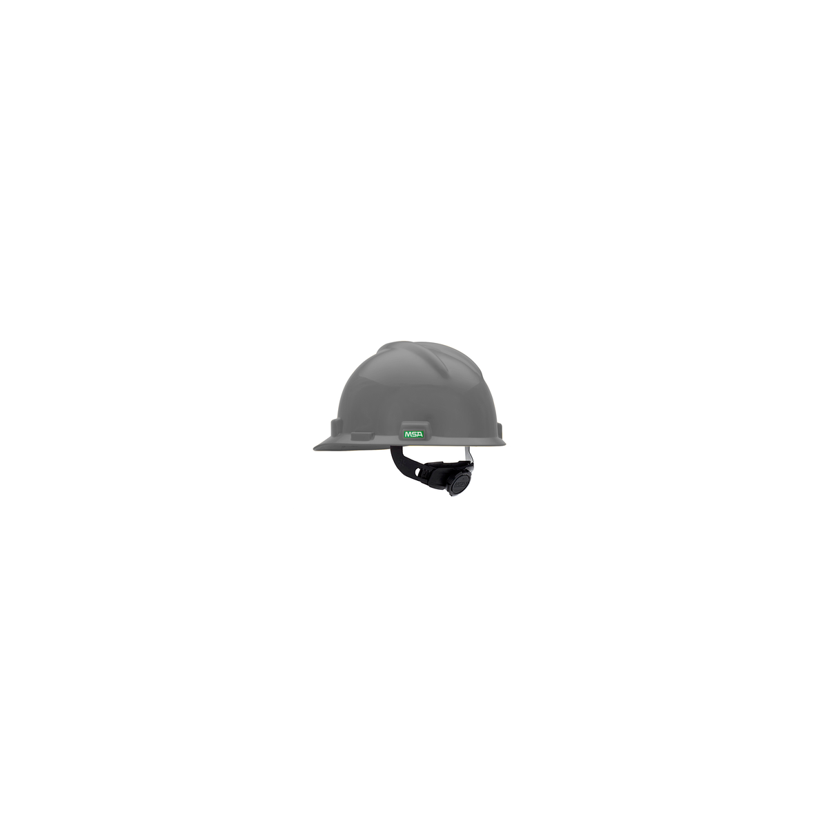MSA V-Gard® Hard Hat Cap Style - V-Gard Slotted Cap, Navy (Gray), w/Fas-Trac III Suspension