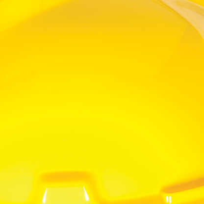 MSA V-Gard® Full Brim Hard Hats - V-Gard Slotted Full-Brim Hat, Yellow, w/Fas-Trac III Suspension