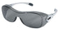 MCR Safety OG1 - Law® OTG Series - Over-the-Glass Safety Glasses - TPR Temple Inserts - Oversized Frame and Lens Fit Over Most Prescription Glasses
