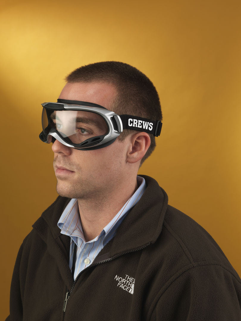 MCR Safety PGX1 - PGX1 Series Safety Goggles - Clear Lens - UV-AF® Anti-Fog Lens - Adjustable Elastic Strap - Indirect Venting for Increased Air Flow — manufacturer image 2