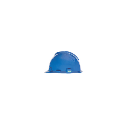 MSA V-Gard® Hard Hat Cap Style - V-Gard Slotted Cap, Blue, w/Staz-On Suspension – 476928