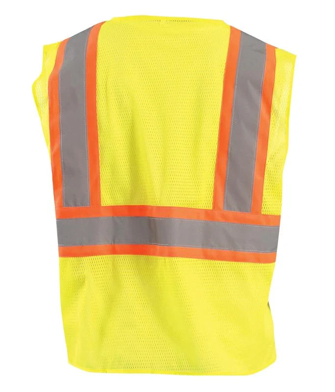 Mesh Two-Tone Vest W/Zipper