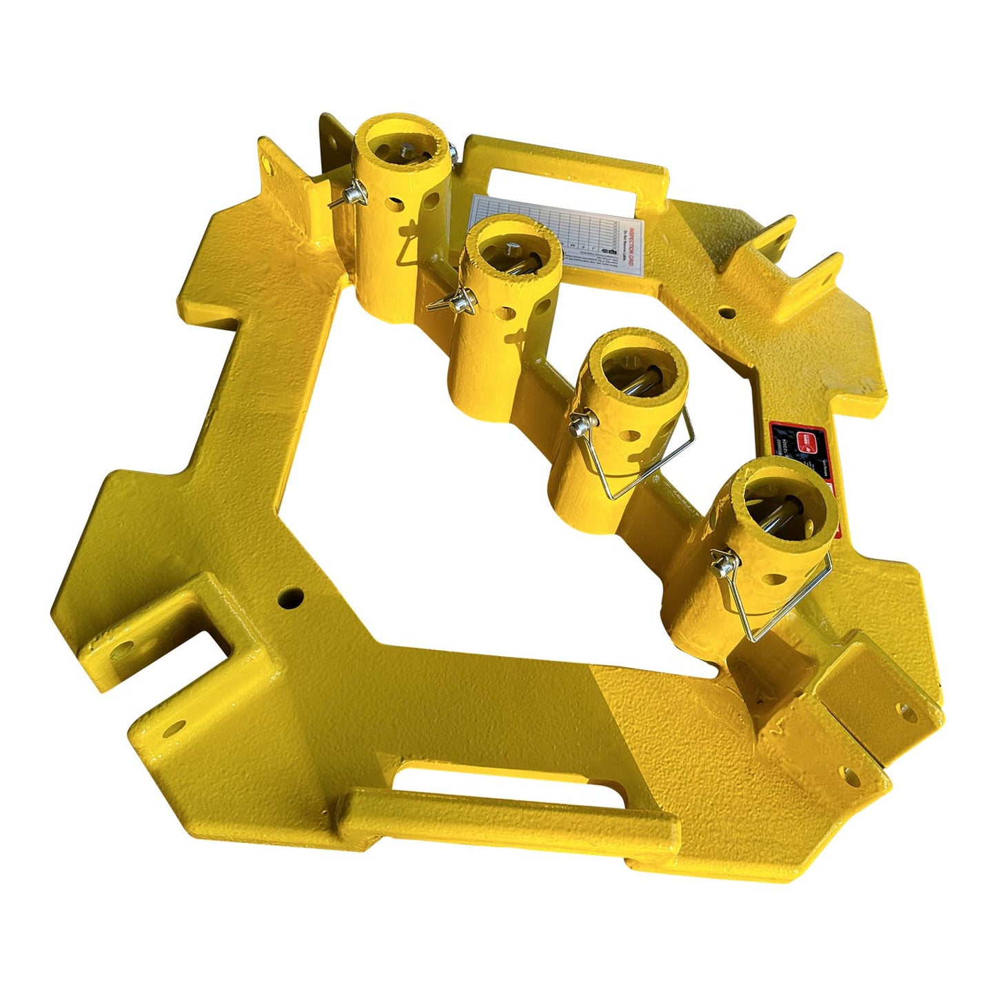 KStrong® Guardrail 4-way Baseplate with Powder Coated Steel and Locking Pins