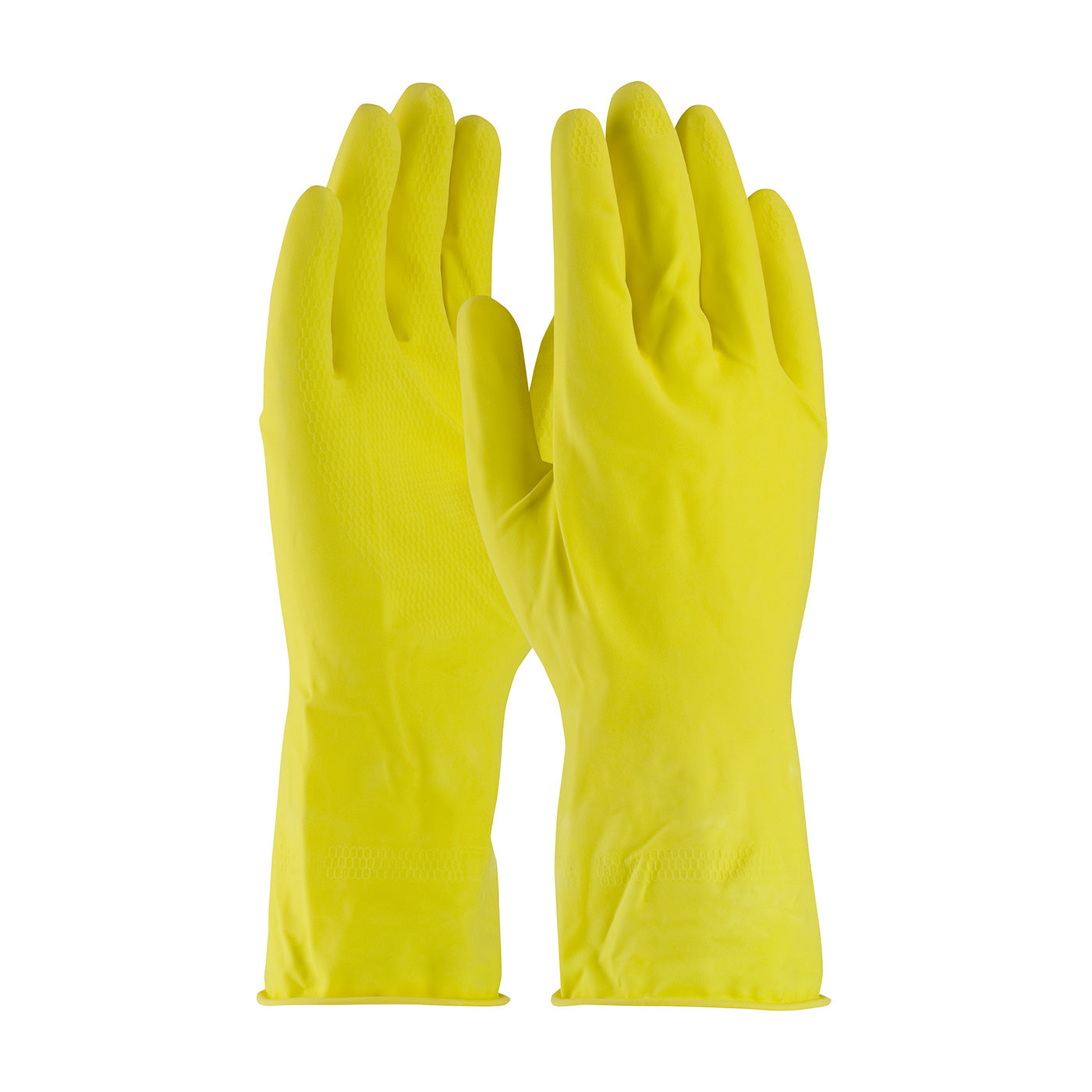 Assurance 48-L140Y – Unsupported Latex, Flock Lined with Honeycomb Grip - 14 Mil