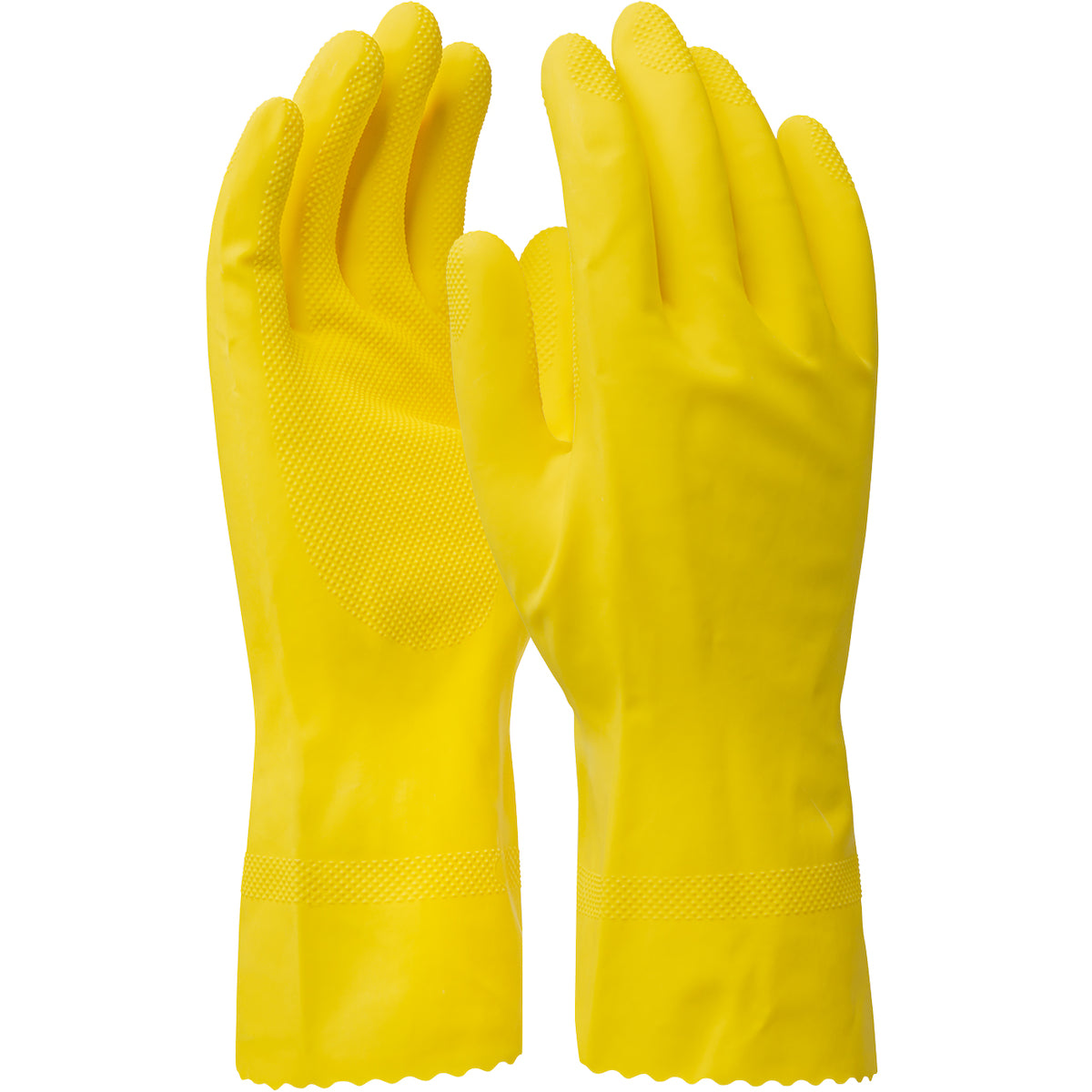 Assurance 48-L160Y – Unsupported Latex, Flock Lined with Raised Diamond Grip - 16 Mil