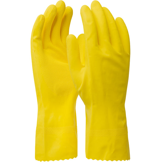 Assurance 48-L160Y – Unsupported Latex, Flock Lined with Raised Diamond Grip - 16 Mil