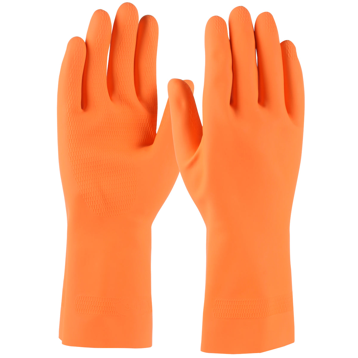 Assurance 48-L302T – Unsupported Latex, Industrial Flock Lined with Honeycomb Grip - 28 Mil