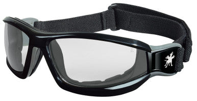 MCR Safety RP1 - Swagger® RP1 Series - Black Safety Goggles - Foam Lined with Adjustable Strap - Flame Resistant Hypoallergenic Closed Cell Foam Seal