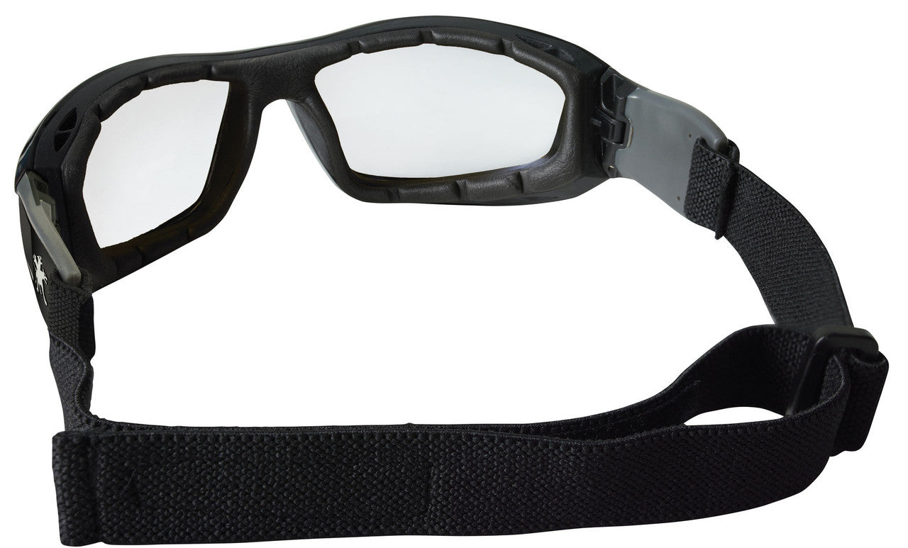 MCR Safety RP1 - Swagger® RP1 Series - Black Safety Goggles - Foam Lined with Adjustable Strap - Flame Resistant Hypoallergenic Closed Cell Foam Seal — manufacturer image 2