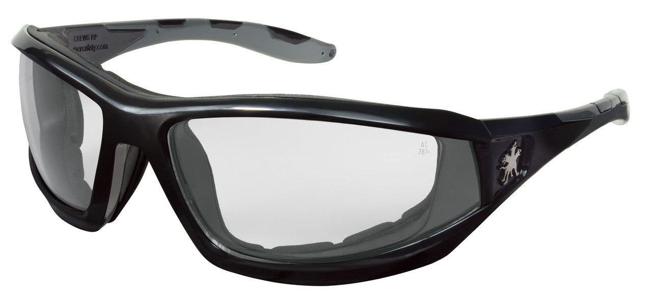 MCR Safety RP2 - Swagger® RP2 Series - Black Safety Glasses - Foam Lined Lenses - Flame Resistant Hypoallergenic Closed Cell Foam Seal — manufacturer image 3
