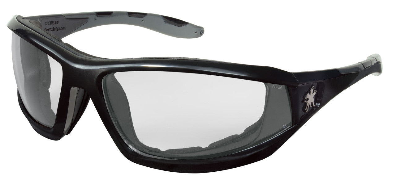 MCR Safety RP2 - Swagger® RP2 Series - Black Safety Glasses - Foam Lined Lenses - Flame Resistant Hypoallergenic Closed Cell Foam Seal — manufacturer image 5