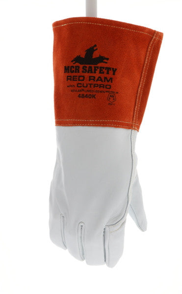 MCR Safety Welding Gloves – heat resistant – Red