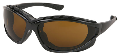 MCR Safety RP3 - Swagger® RP3 Series - Black Foam Lined Safety Glasses - Flame Resistant Hypoallergenic Closed Cell Foam Seal - Interchangeable Head Band Included — manufacturer image 4