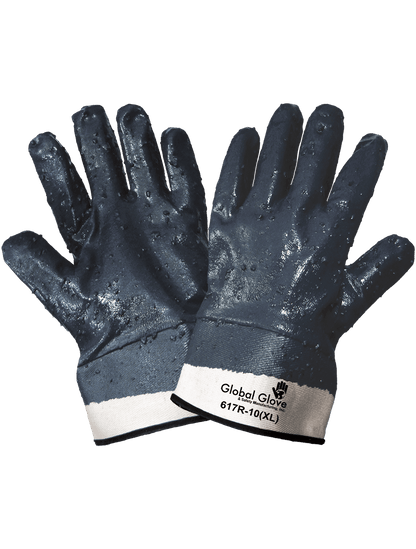 Global Glove - 617R - Coated Gloves - nitrile coating - red