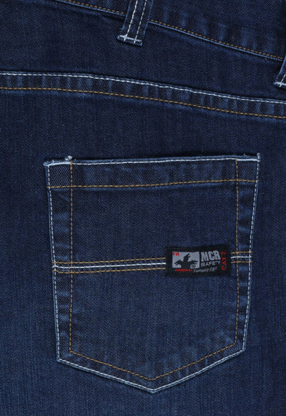 MCR Safety P2D - MCR Safety FR Gear - Vintage Flame Resistant FR Jeans - Light Weight and Stretchable Material - Blue Denim Cotton and Spandex Fabric - FR Jeans Meet NFPA 70E and 2112 Requirements — manufacturer image 8