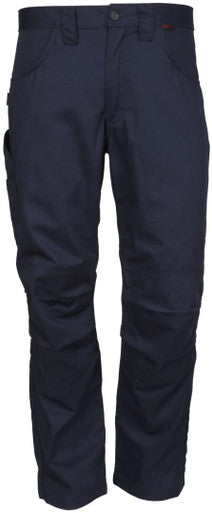 MCR Safety PT2N - MCR Safety FR Gear - Flame Resistant FR Navy Work Pants - 7 oz. 88% Cotton and 12% Nylon Twill Fabric - CAT2 / ATPV 8.6 cal/cm² - Button Up and Zippered Fly Front - Reinforced and Pleated Knees for Easier Bending, Stooping, and Climbing