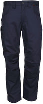 MCR Safety PT2N - MCR Safety FR Gear - Flame Resistant FR Navy Work Pants - 7 oz. 88% Cotton and 12% Nylon Twill Fabric - CAT2 / ATPV 8.6 cal/cm² - Button Up and Zippered Fly Front - Reinforced and Pleated Knees for Easier Bending, Stooping, and Climbing