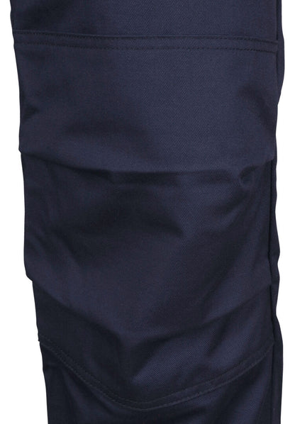 MCR Safety PT2N - MCR Safety FR Gear - Flame Resistant FR Navy Work Pants - 7 oz. 88% Cotton and 12% Nylon Twill Fabric - CAT2 / ATPV 8.6 cal/cm² - Button Up and Zippered Fly Front - Reinforced and Pleated Knees for Easier Bending, Stooping, and Climbing — manufacturer image 7