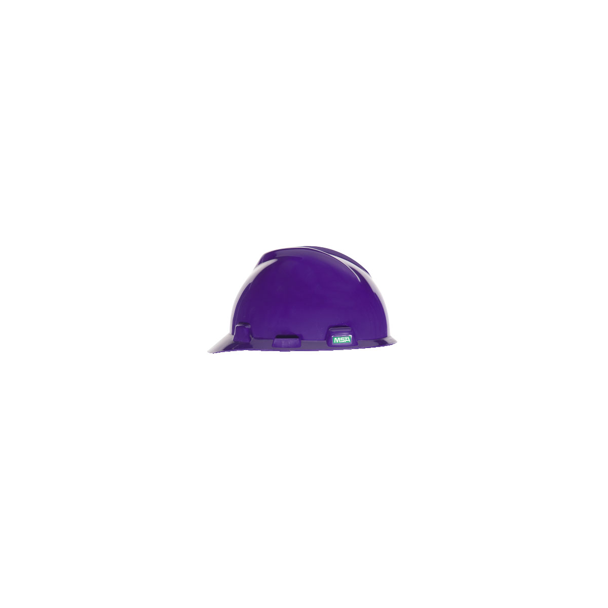 MSA V-Gard® Hard Hat Cap Style - V-Gard Slotted Cap, Purple, w/Staz-On Suspension
