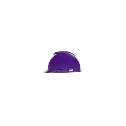 MSA V-Gard® Hard Hat Cap Style - V-Gard Slotted Cap, Purple, w/Staz-On Suspension